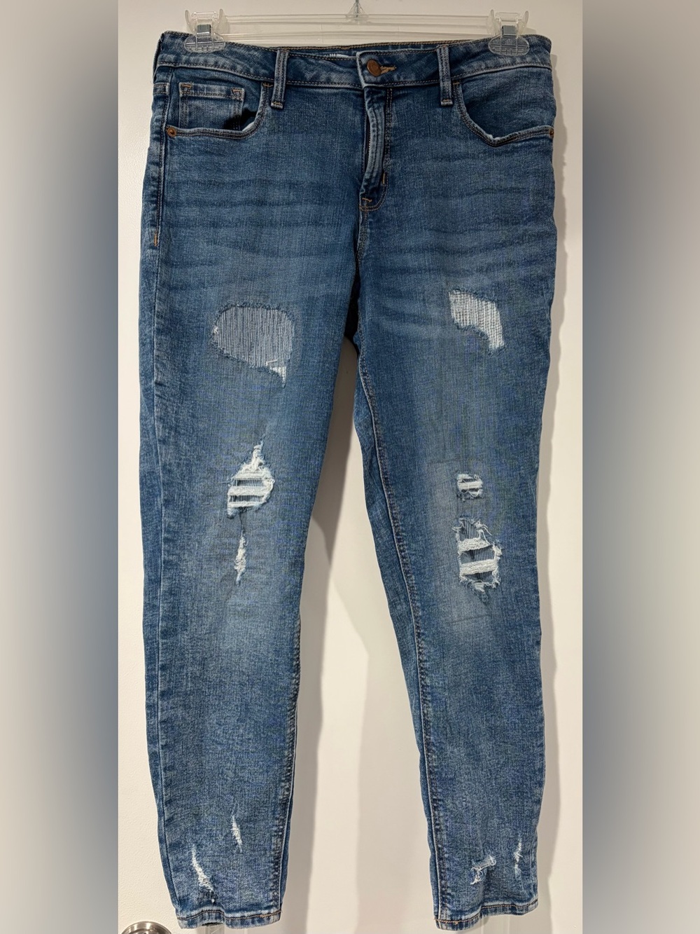 Old Navy Distressed Blue Women's Jeans
